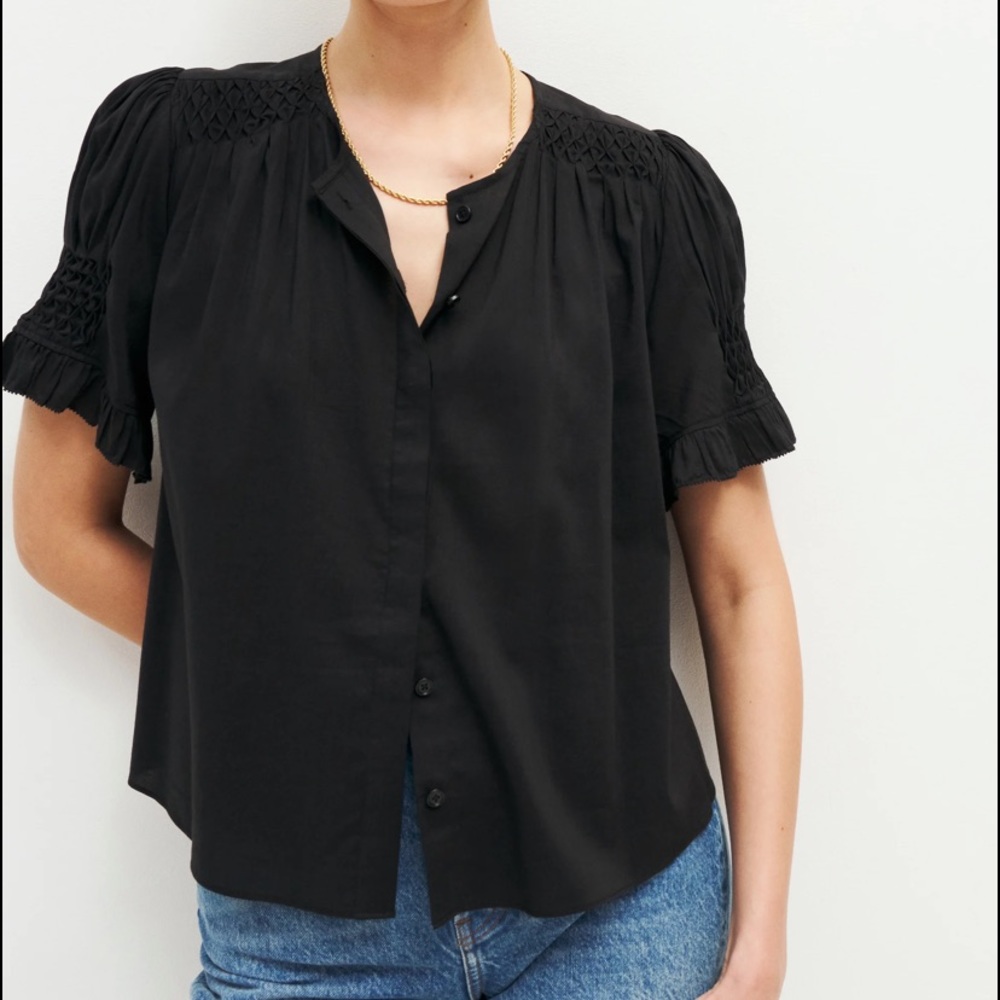 Reformation Adeline top in black